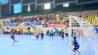 Đội futsal Tiểu học Nguyễn Du vô địch cúp Tiểu học Bắc Lệnh