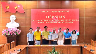 Huyện Bắc Hà tiếp nhận hơn 5,3 tỷ đồng ủng hộ người dân khắc phục hậu quả thiên tai