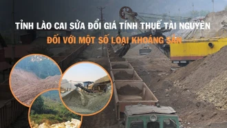 [Infographic] Tỉnh Lào Cai sửa đổi giá tính thuế tài nguyên đối với một số loại khoáng sản