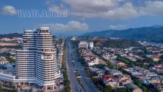 Ngắm kiến trúc đô thị Bắc Cường (thành phố Lào Cai) từ trên cao