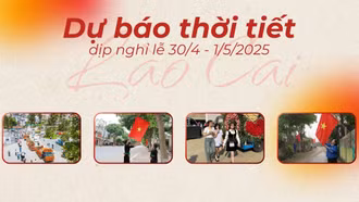 [Infographic] Dự báo thời tiết dịp nghỉ lễ 30/4 - 1/5/2025