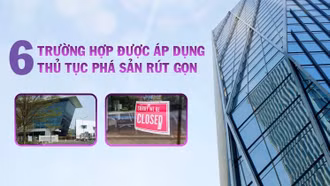 [Infographic] 6 trường hợp được áp dụng thủ tục phá sản rút gọn