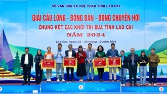 Khối thi đua Doanh nghiệp 5 nhất toàn đoàn giải thể thao chung kết các khối thi đua tỉnh Lào Cai năm 2024