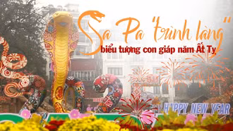 Sa Pa “trình làng” biểu tượng con giáp năm Ất Tỵ