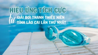 Hiệu ứng tích cực từ Giải bơi thanh thiếu niên tỉnh Lào Cai lần thứ nhất