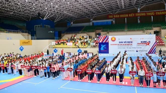 Gần 1.000 võ sỹ Taekwondo tranh tài tại Giải vô địch các câu lạc bộ quốc gia năm 2024