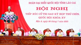 Bộ trưởng Bộ Nông nghiệp và Môi trường Đỗ Đức Duy tiếp xúc cử tri tại xã Mậu A