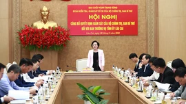 Phó Thủ tướng Chính Phủ Phạm Thị Thanh Trà chủ trì Hội nghị Công bố quyết định kiểm tra, giám sát của Bộ Chính trị, Ban Bí thư đối với Ban Thường vụ Tỉnh ủy Lào Cai