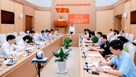 Thường trực Tỉnh ủy giao ban Khối các cơ quan nội chính tỉnh