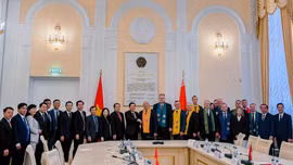 Đoàn công tác tỉnh Lào Cai thăm, làm việc với Ủy ban Điều hành tỉnh Brét-xtơ (Cộng hòa Belarus)