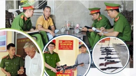 Công an xã Quy Mông: Tích cực vận động, thu hồi vũ khí tự chế