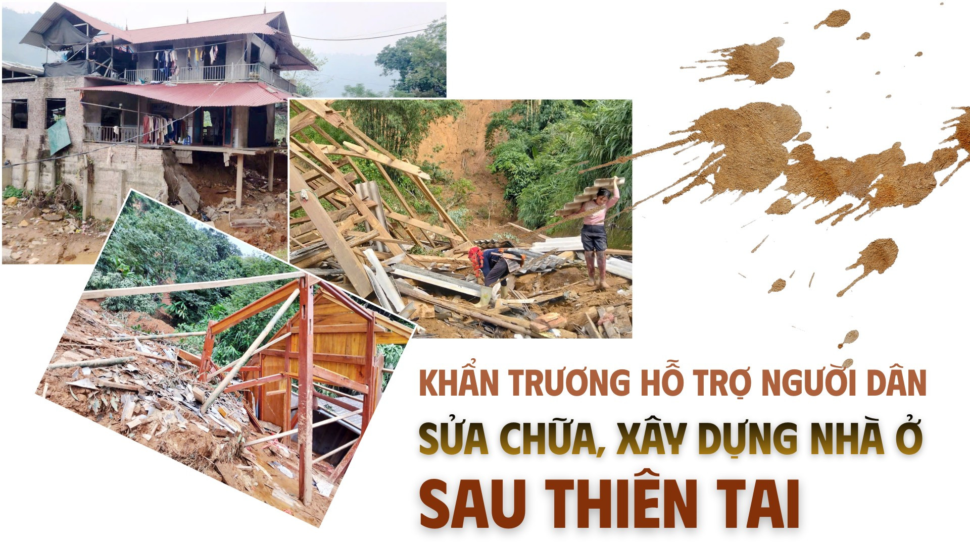 Khẩn trương hỗ trợ người dân sửa chữa, xây dựng nhà ở sau thiên tai