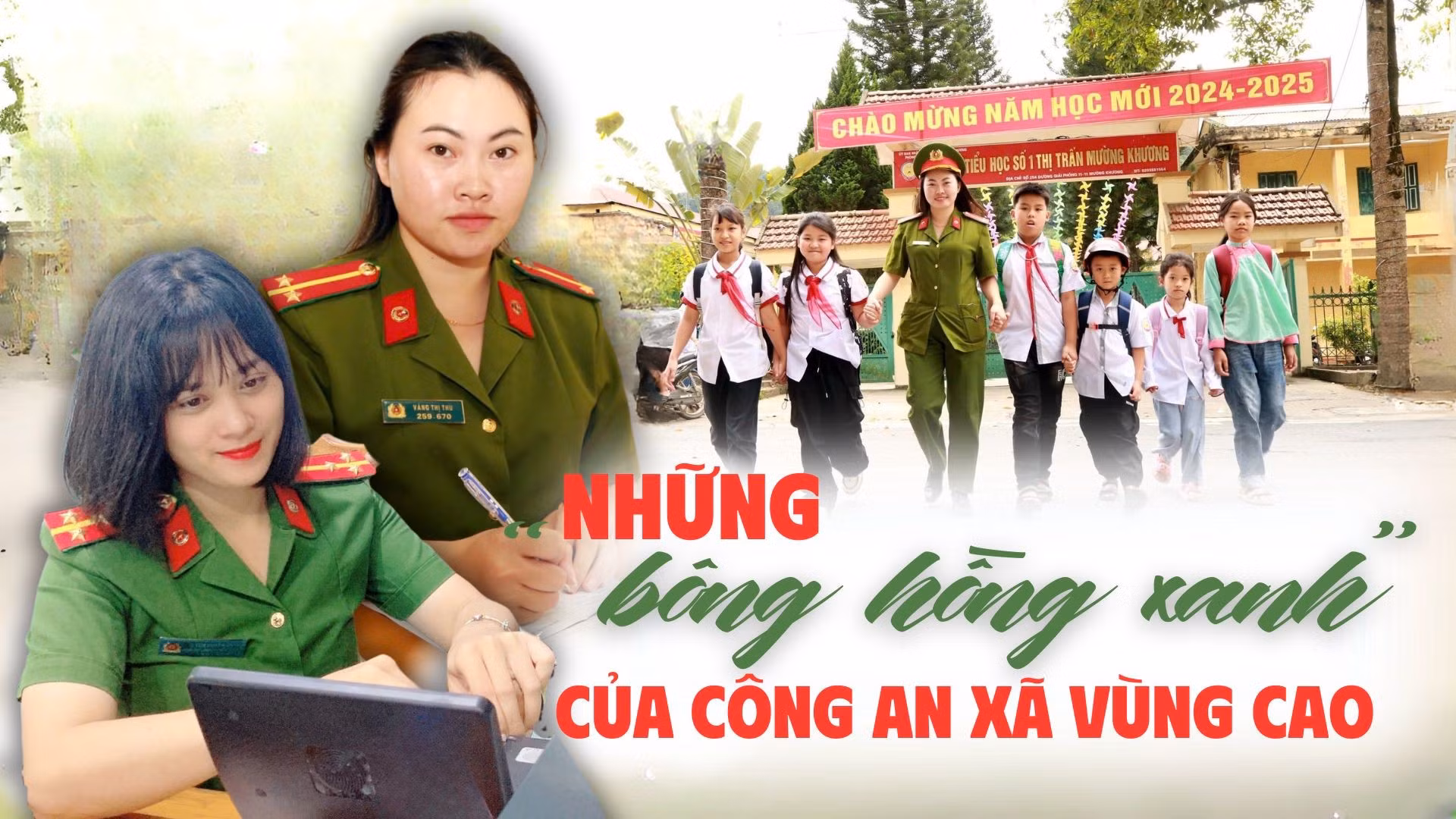 Những “bông hồng xanh” của công an xã vùng cao