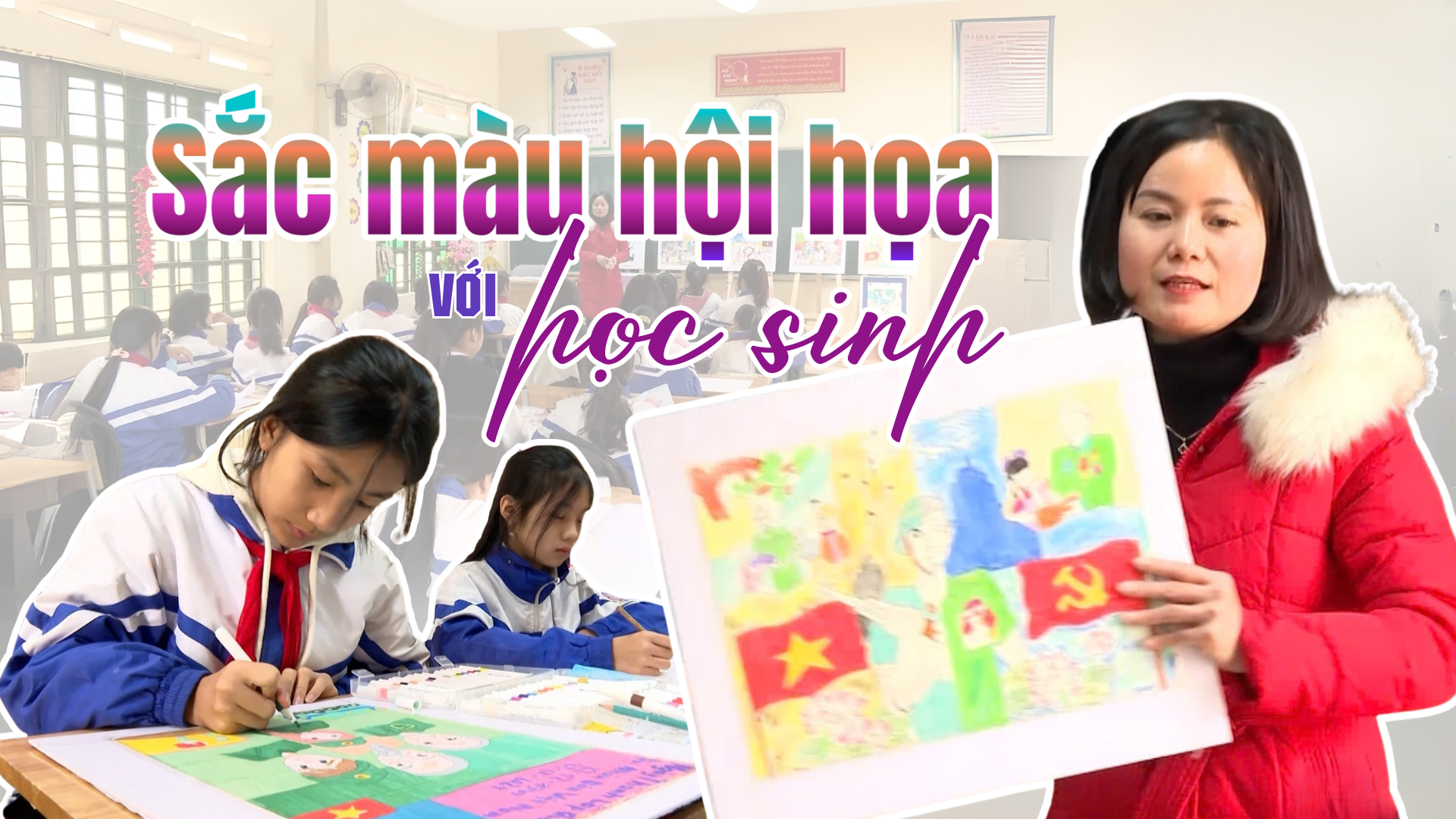 Sắc màu hội họa với học sinh