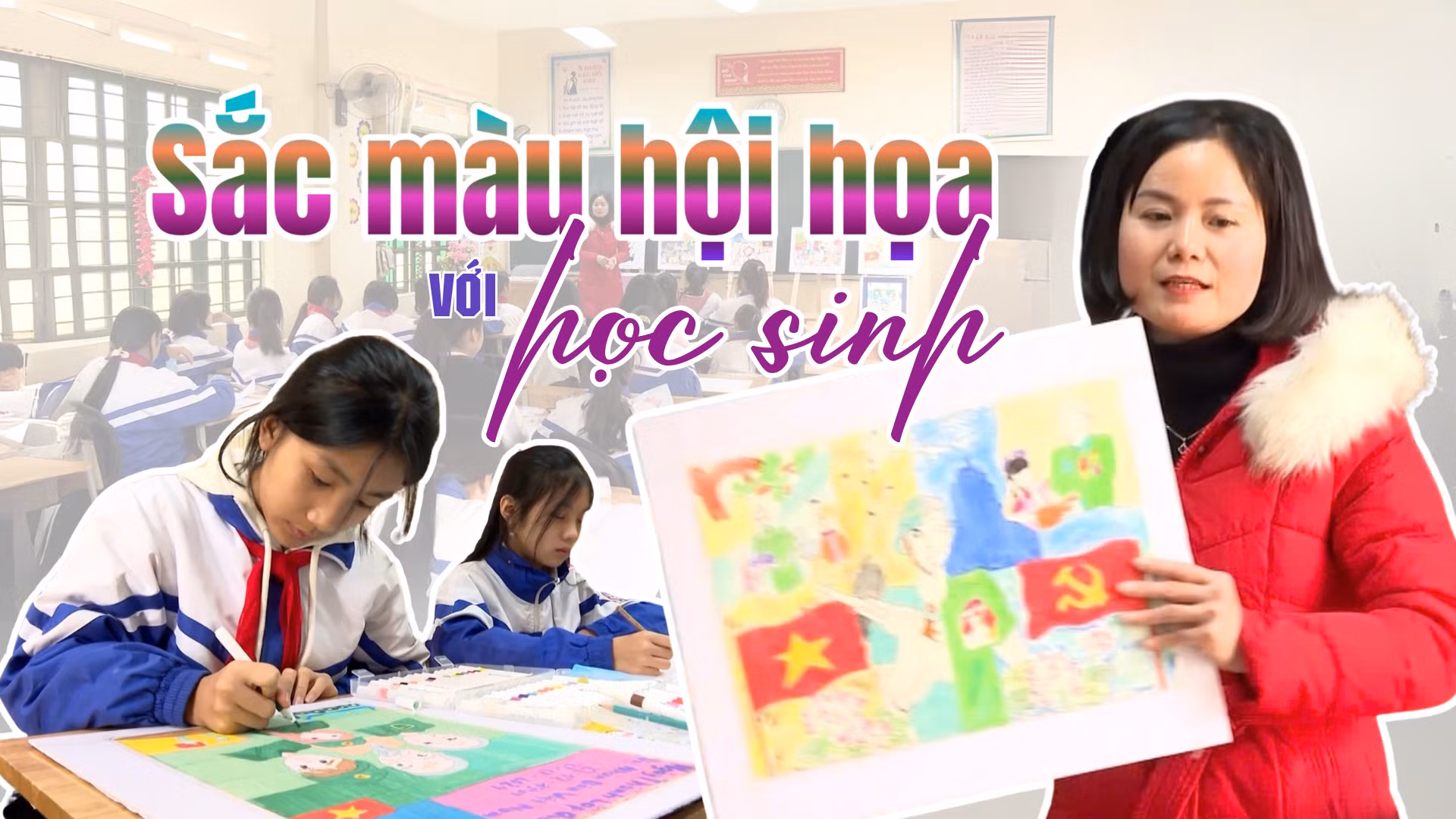 Sắc màu hội họa với học sinh