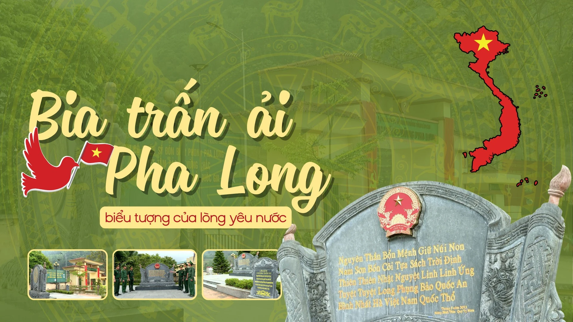 Bia trấn ải Pha Long - biểu tượng của lòng yêu nước