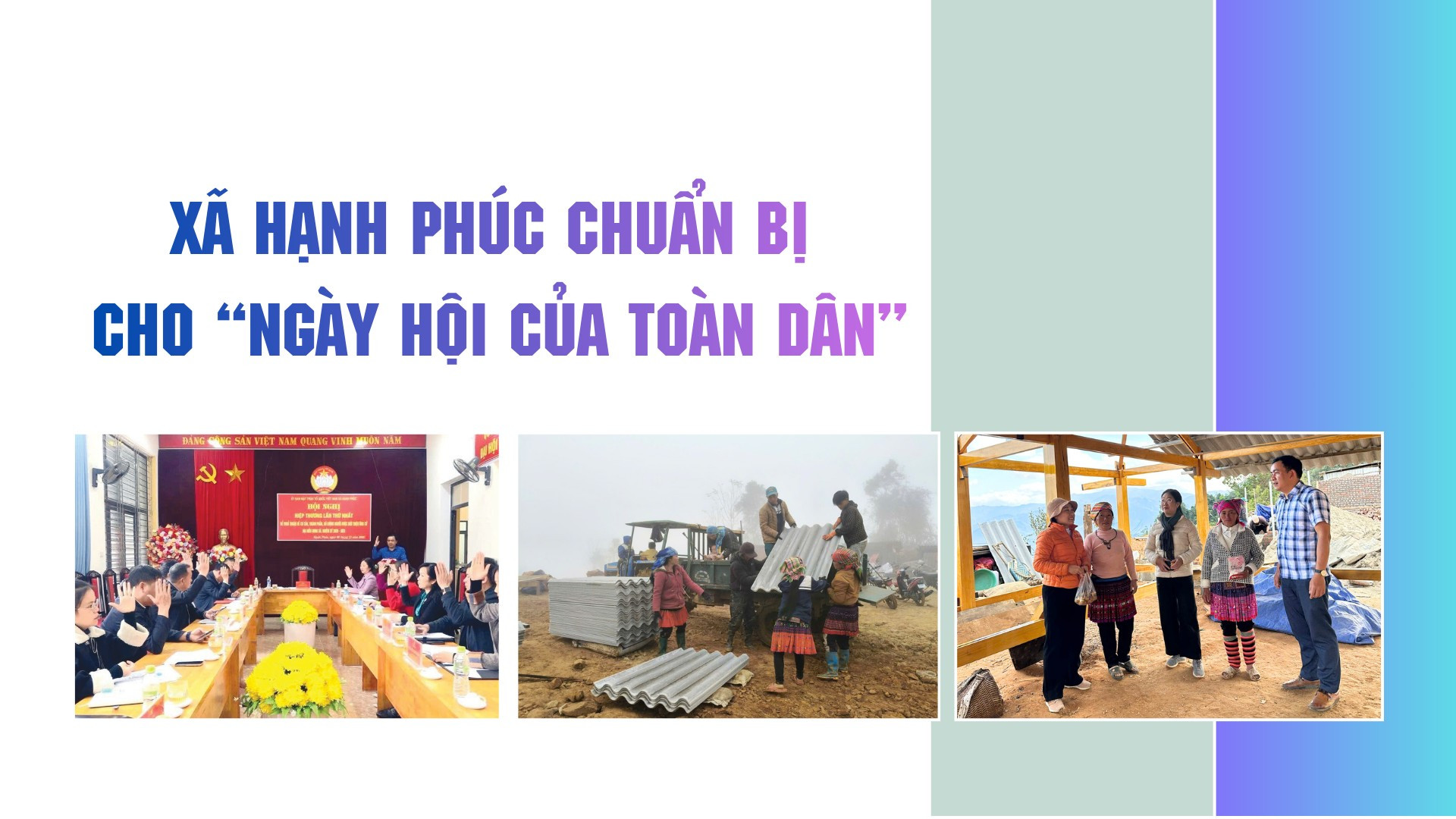 Xã Hạnh Phúc chuẩn bị cho “Ngày hội của toàn dân”