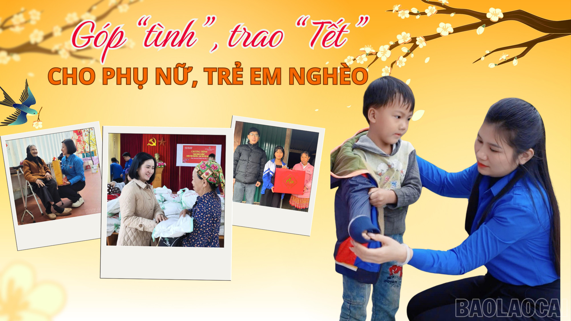 Góp "tình", trao “Tết” cho phụ nữ, trẻ em nghèo