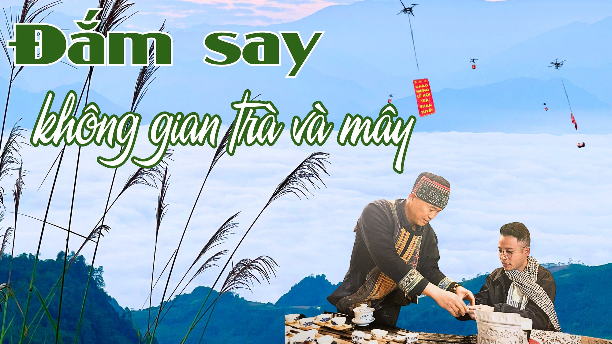 Đắm say không gian trà và mây