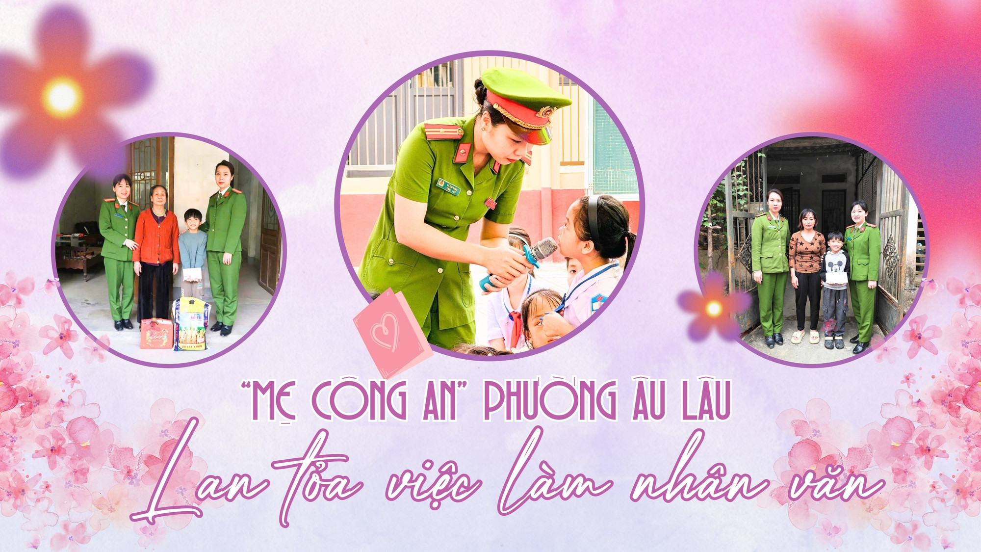 "Mẹ công an" phường Âu Lâu: Lan tỏa việc làm nhân văn