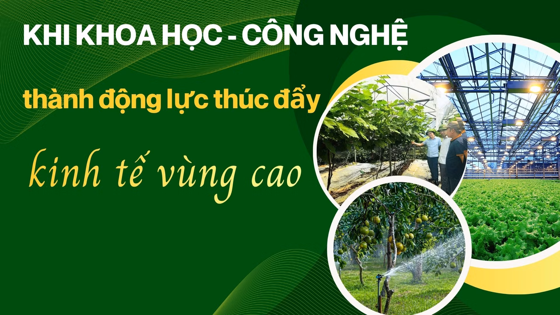 Khi khoa học - công nghệ thành động lực thúc đẩy kinh tế vùng cao