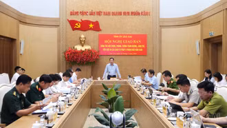 Giao ban Khối các cơ quan nội chính tỉnh 6 tháng đầu năm, triển khai nhiệm vụ trọng tâm 6 tháng cuối năm 2026