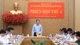 Phiên họp thứ 4 Ban Chỉ đạo phòng, chống tham nhũng, lãng phí, tiêu cực tỉnh Lào Cai