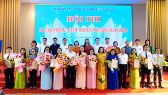 Sôi nổi Hội thi Báo cáo viên, tuyên truyền viên giỏi các cơ quan Đảng tỉnh Lào Cai