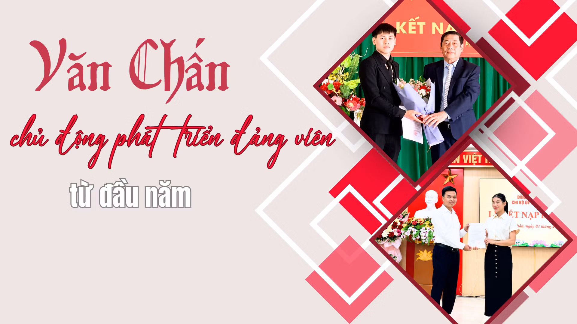 Văn Chấn chủ động phát triển đảng viên từ đầu năm
