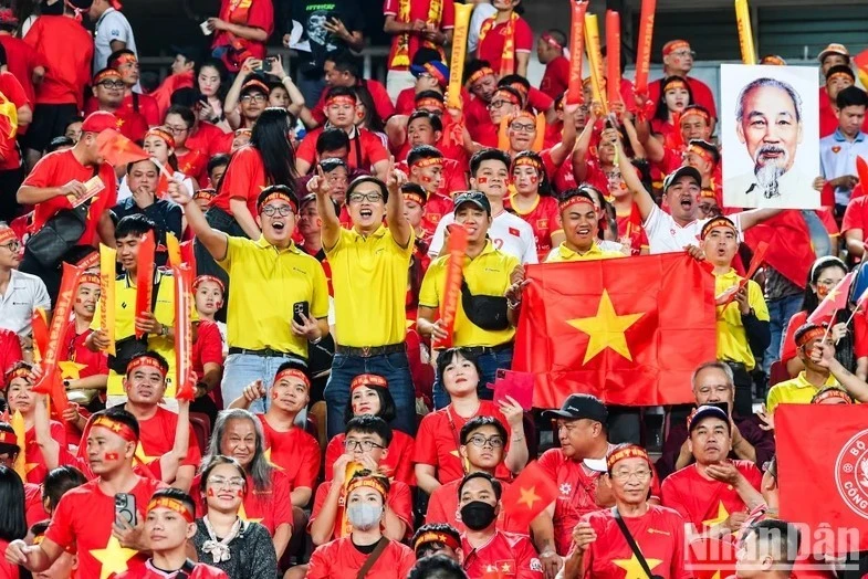 Sự cổ vũ của người hâm mộ là nguồn động lực lớn để đội tuyển Việt Nam thi đấu tốt.