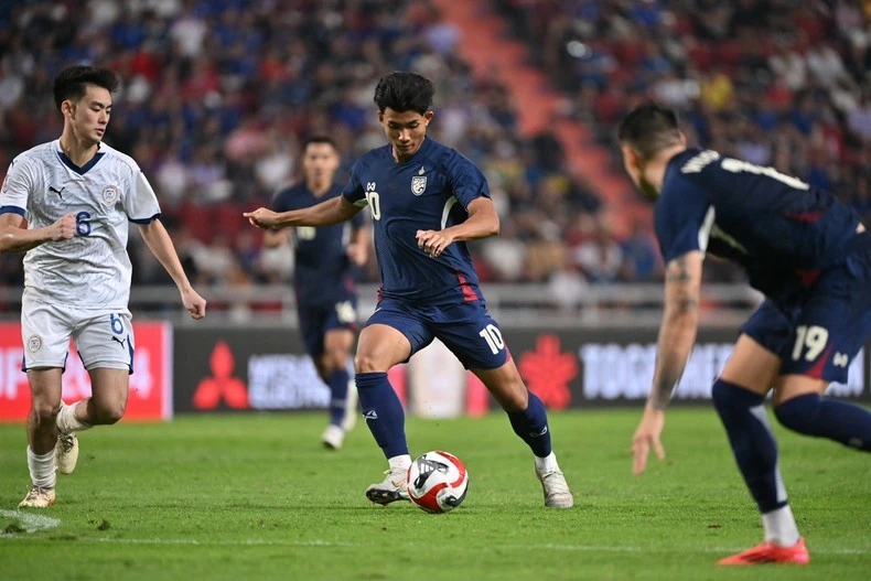 Cầu thủ dự bị Suphanat mang về bàn thắng quý giá cho Thái Lan. (Ảnh: FAT)