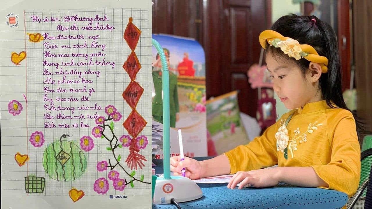 Học sinh thực hiện nhiệm vụ khai bút đầu năm. 60798c31-67c2-4c91-882e-ee796b266c57.jpg