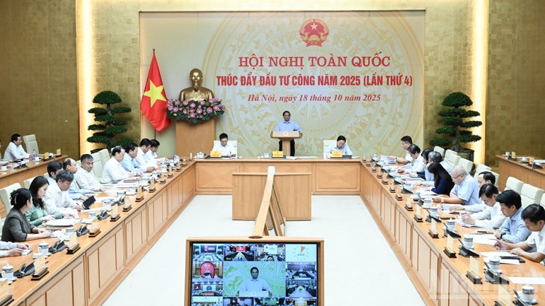 Quang cảnh Hội nghị toàn quốc thúc đẩy đầu tư công năm 2025. Quang cảnh Hội nghị toàn quốc thúc đẩy đầu tư công năm 2025.