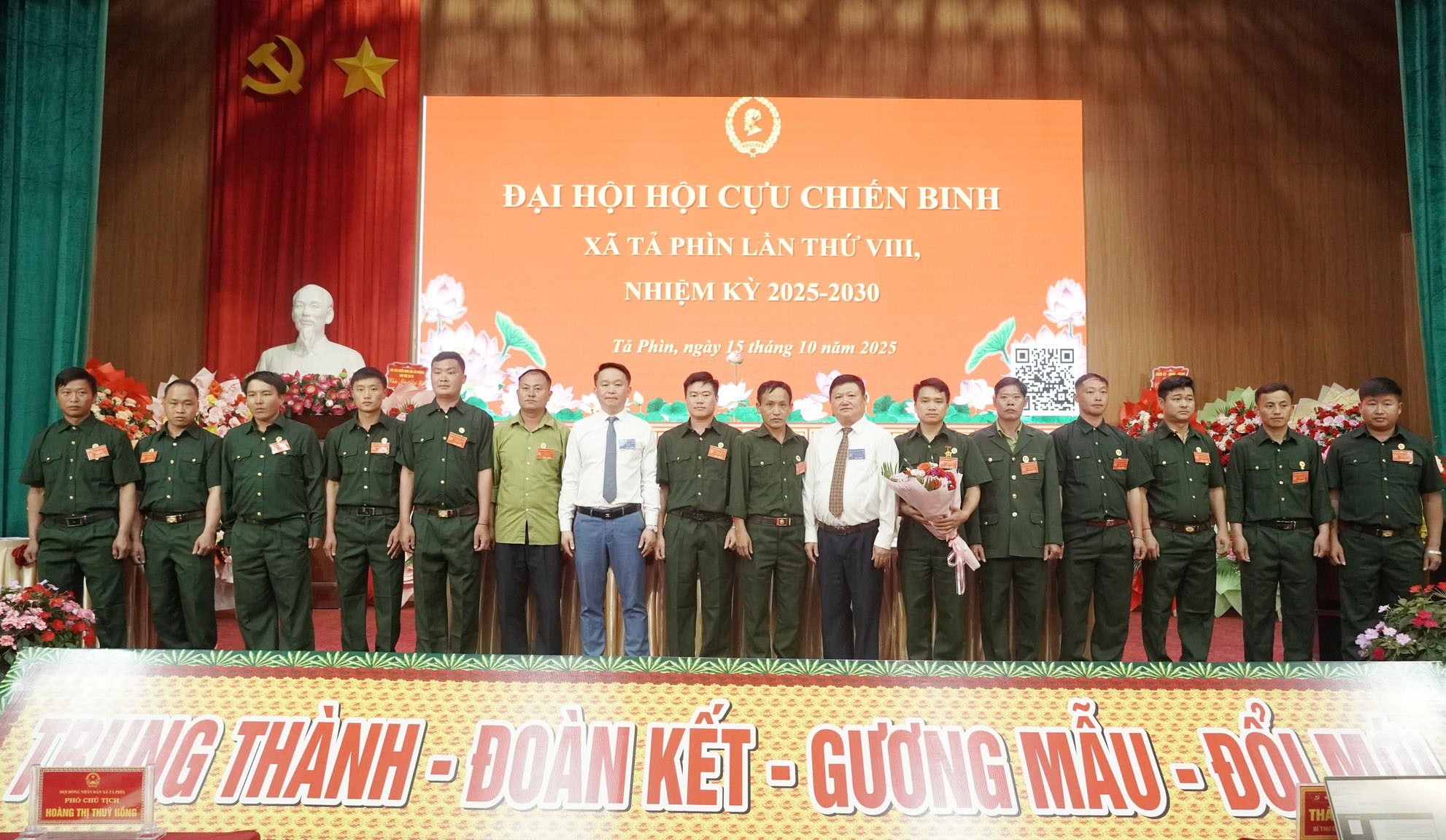 Ban Chấp hành Hội Cựu chiến binh xã Tả Phìn khoá mới ra mắt đại hội. 565092557-1344789074323821-4452130562596474650-n.jpg