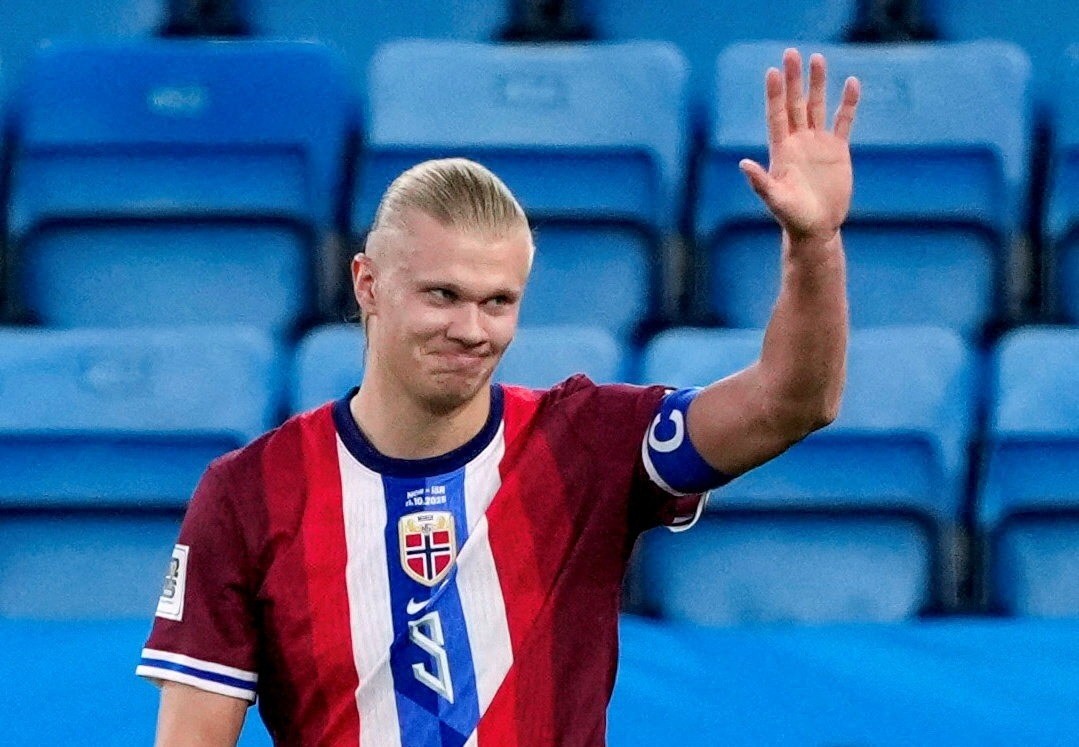 Haaland ghi 12 bàn ở vòng loại World Cup 2026 sau 6 trận. bong-da.jpg