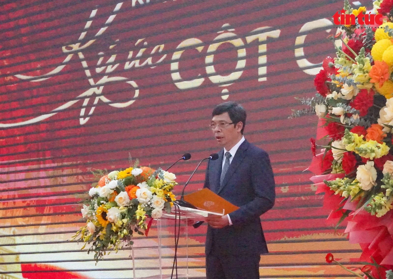 Ông Nguyễn Thanh Quang, Giám đốc Trung tâm Bảo tồn Di sản Thăng Long - Hà Nội phát biểu tại chương trình.