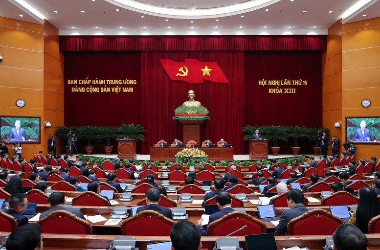 Tổng Bí thư Tô Lâm chủ trì, phát biểu khai mạc Hội nghị Trung ương 15.