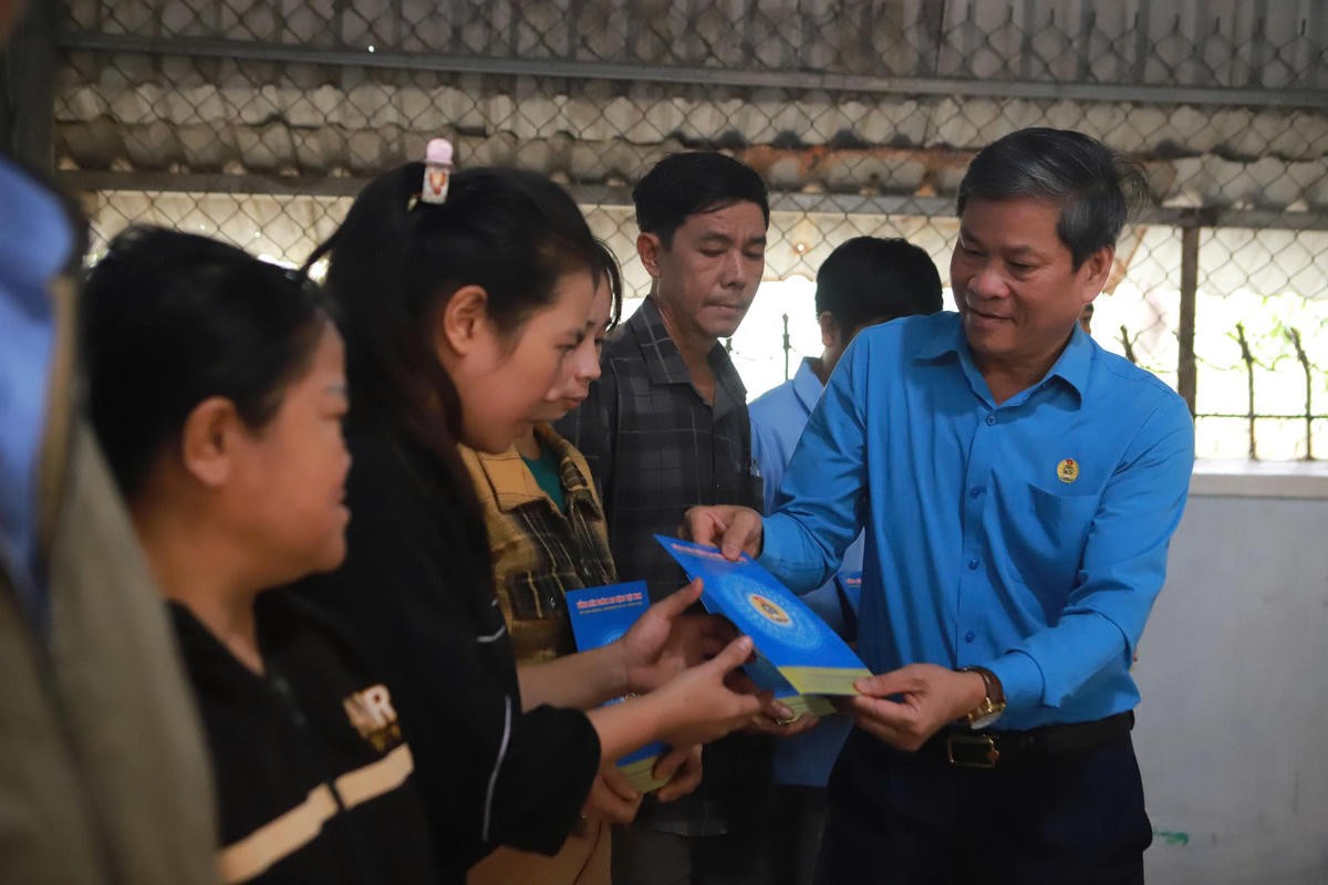 Tổng Liên đào Lao động Việt Nam và các Liên đoàn Lao động địa phương hỗ trợ đoàn viên, người lao động tỉnh Gia Lai sớm gượng dậy sau bão lũ.