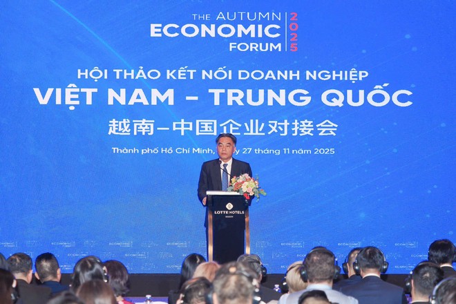 Ông Nguyễn Lộc Hà - Phó Chủ tịch UBND TPHCM phát biểu tại Hội thảo. (Ảnh: PV/Vietnam+)