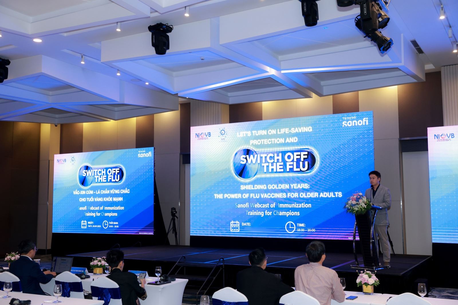 Hội thảo khoa học với chủ đề “Tiêm phòng cúm: Lá chắn vững chắc cho tuổi vàng khỏe mạnh”.