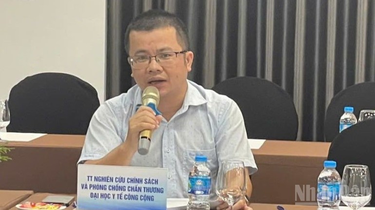 Ông Dương Kim Tuấn, Phó Giám đốc Trung tâm Nghiên cứu chính sách và phòng chống chấn thương (Trường đại học Y tế công cộng).