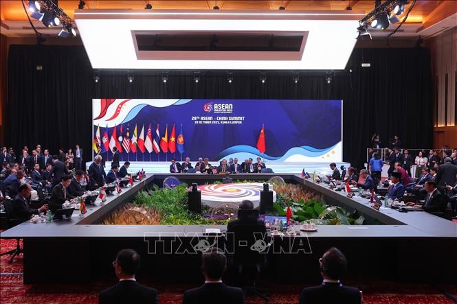 Quang cảnh Hội nghị Cấp cao ASEAN - Trung Quốc lần thứ 28. Quang cảnh Hội nghị Cấp cao ASEAN - Trung Quốc lần thứ 28.