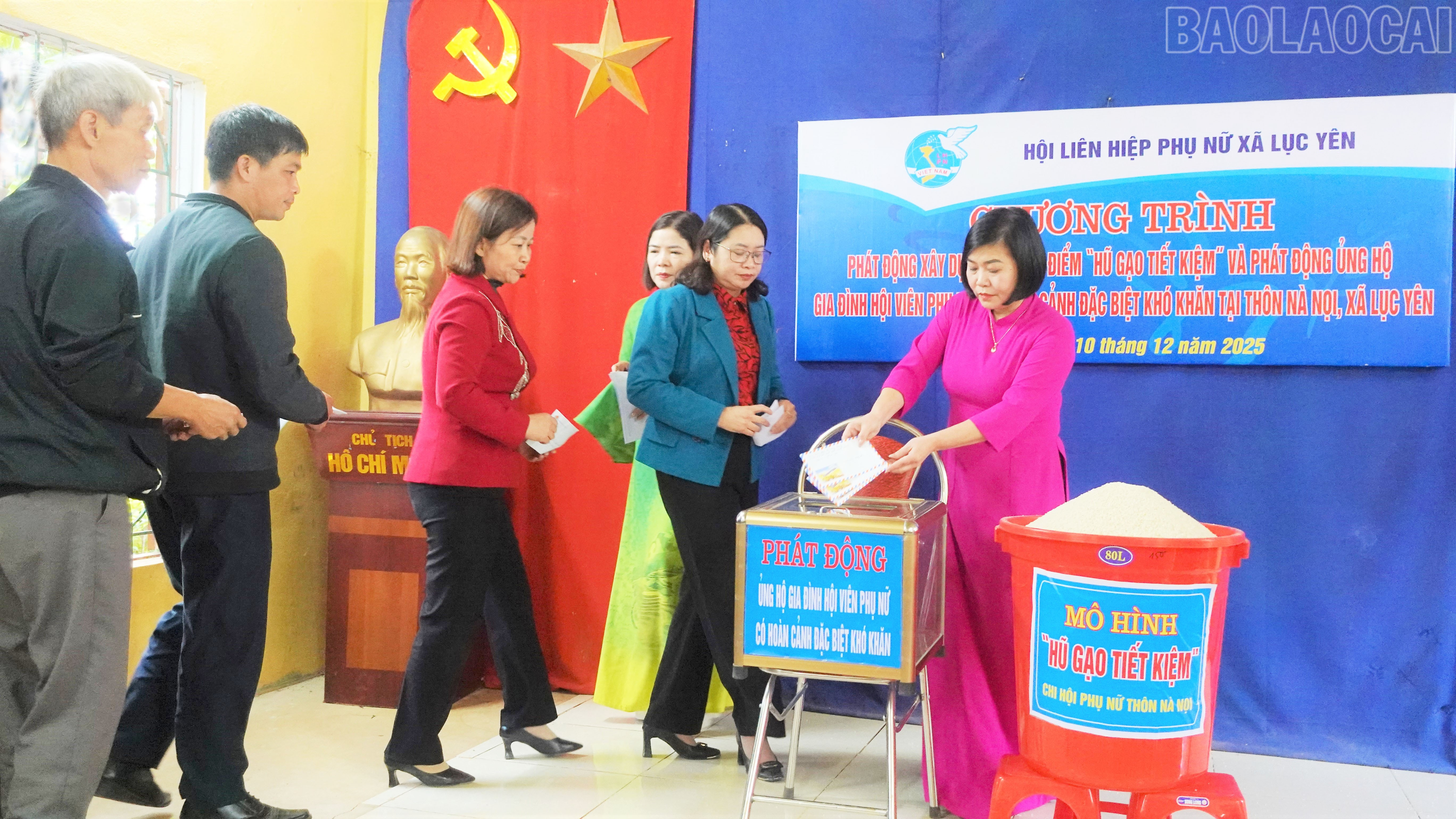 Kvinneforeningen i Luc Yen kommune lanserte en kampanje for å støtte medlemsfamilier som står overfor spesielt vanskelige omstendigheter. baolaocai-tr_hoi-lhpn-xa-luc-yen-phat-dong-ung-ho-gia-dinh-hoi-vien-hoan-canh-dac-biet-kho-khan.jpg