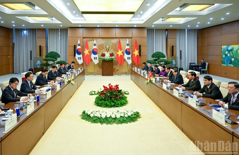 Quang cảnh hội đàm.