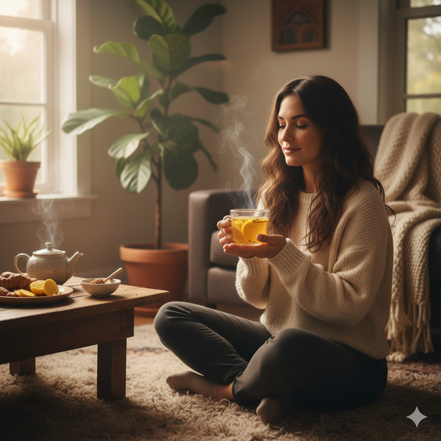 Uống trà nghệ khi giao mùa có nhiều lợi ích cho sức khỏe. Uống trà nghệ khi giao mùa có nhiều lợi ích cho sức khỏe.