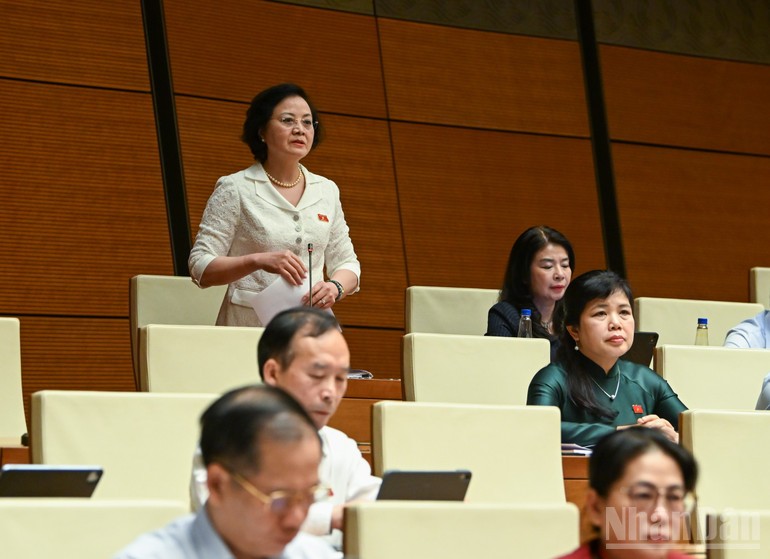 Phó Thủ tướng Chính phủ Phạm Thị Thanh Trà phát biểu tại phiên họp. Phó Thủ tướng Chính phủ Phạm Thị Thanh Trà phát biểu tại phiên họp.