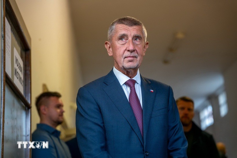 Cựu Thủ tướng CH Séc Andrej Babis tại Ostrava, ngày 3/10/2025. sec.jpg