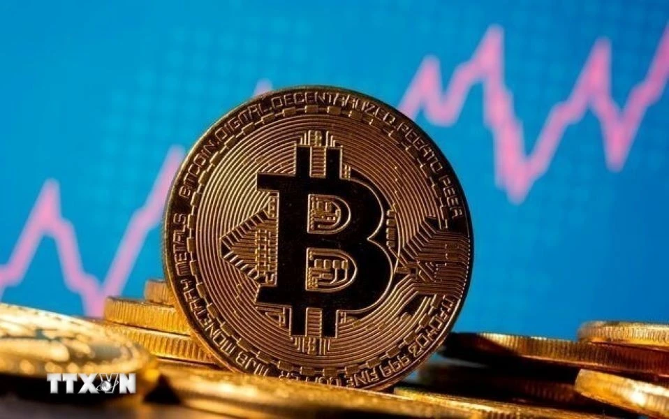 Hình ảnh minh họa đồng tiền điện tử Bitcoin.