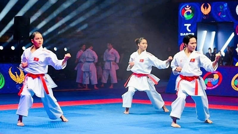 Đội kata nữ Việt Nam giành Huy chương vàng tại Giải vô địch karate châu Á 2025. vo-vn.jpg