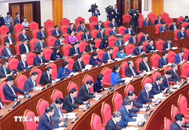 Các đại biểu dự khai mạc Hội nghị lần thứ 15 Ban Chấp hành Trung ương Đảng khóa XIII.